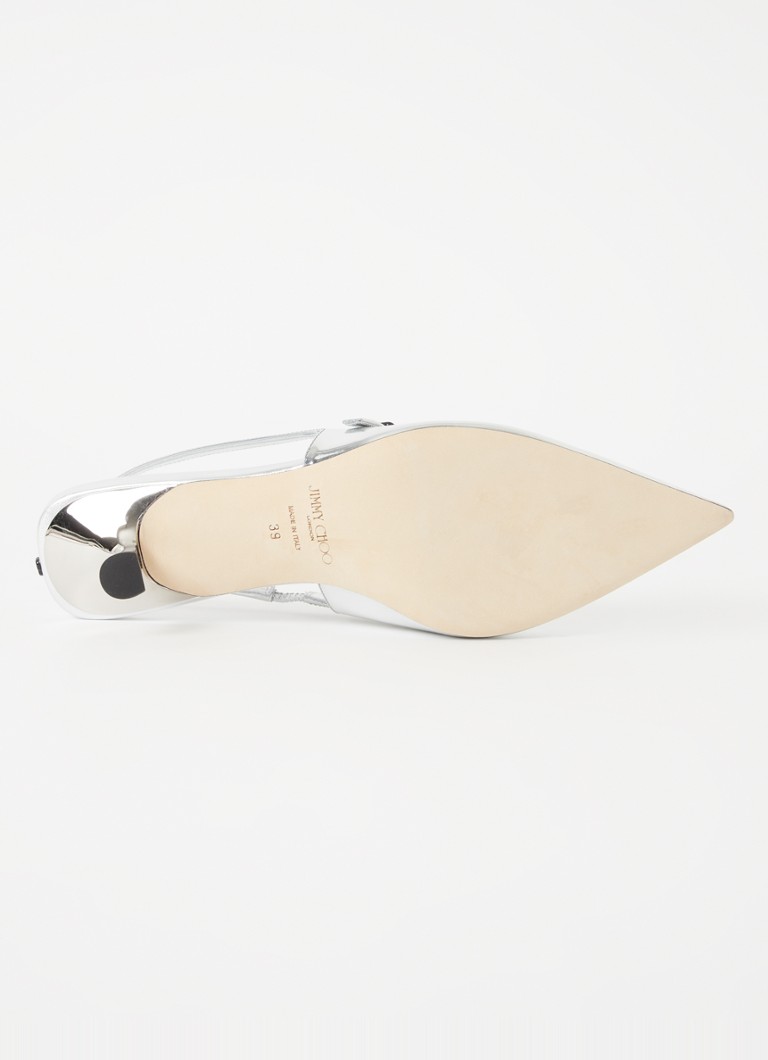 Escarpins Jimmy Choo Didi 45 en cuir avec finition métallisée