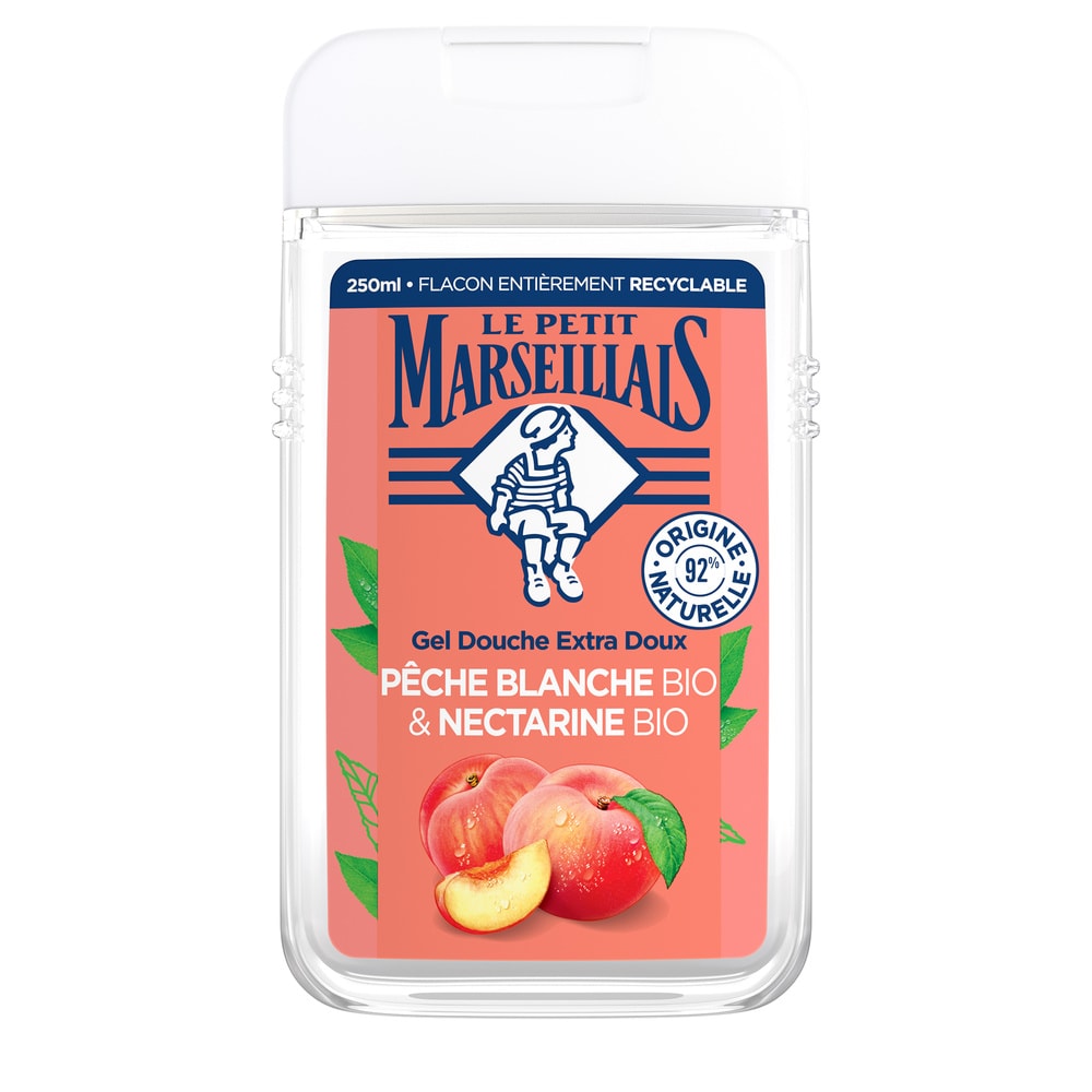 le petit marseillais LE PETIT MARSEILLAIS  DOUCHE EXTRA DOUXPECHE BLANCHE BIO & NECTARINE BIO 250 ML Gel Douche