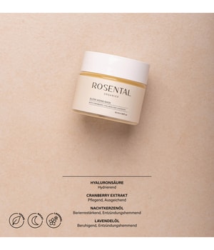 Rosental Organics Slow-Aging Mask with Cranberry, Hyaluron and Lavender Gesichtsmaske-50 ml