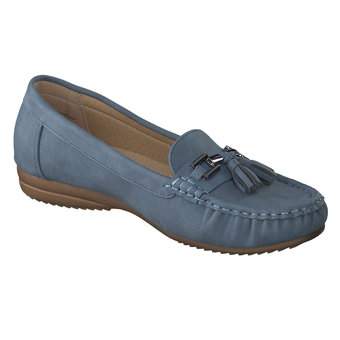 smiling for feet Mokassin in blau