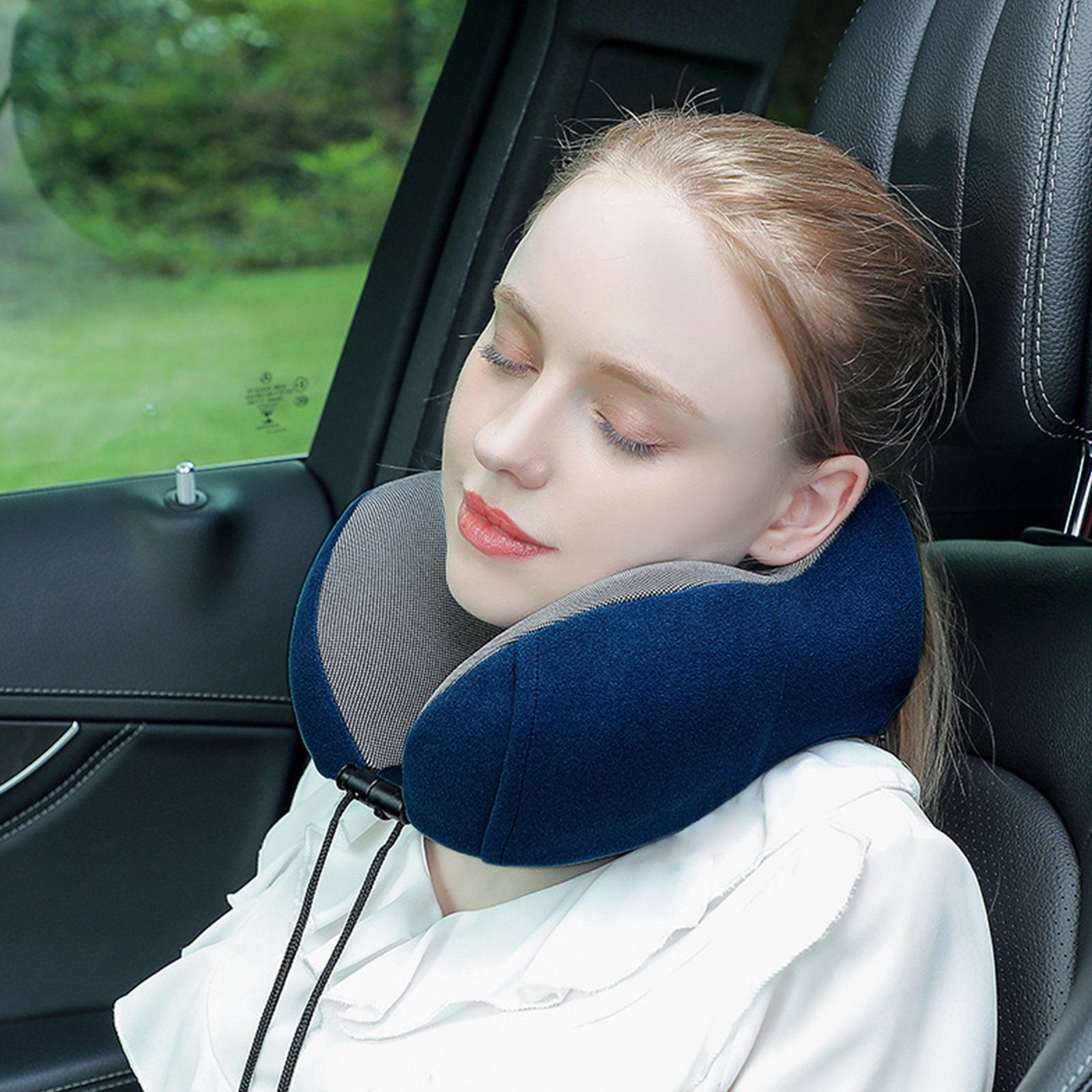 CALIYO Nackenkissen Nackenkissen, Nackenhörnchen Memory Foam, Ergonomisch Gestaltetes Reisekissen, Nackenkissen Reise
