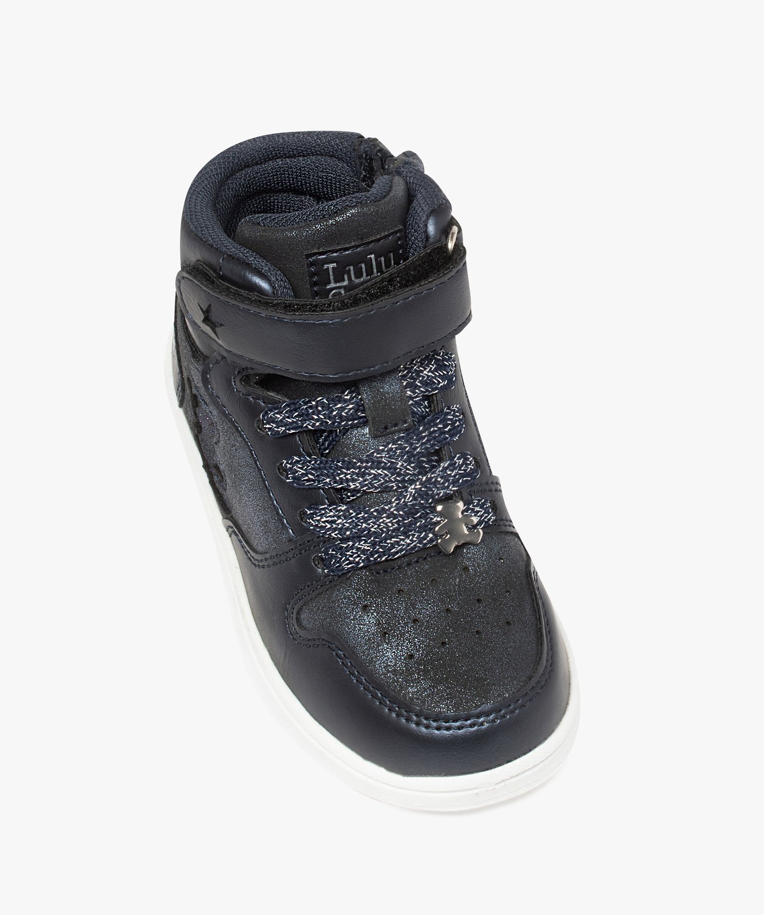 Baskets fille mid-cut ourson pailleté - LuluCastagnette bleu | GEMO