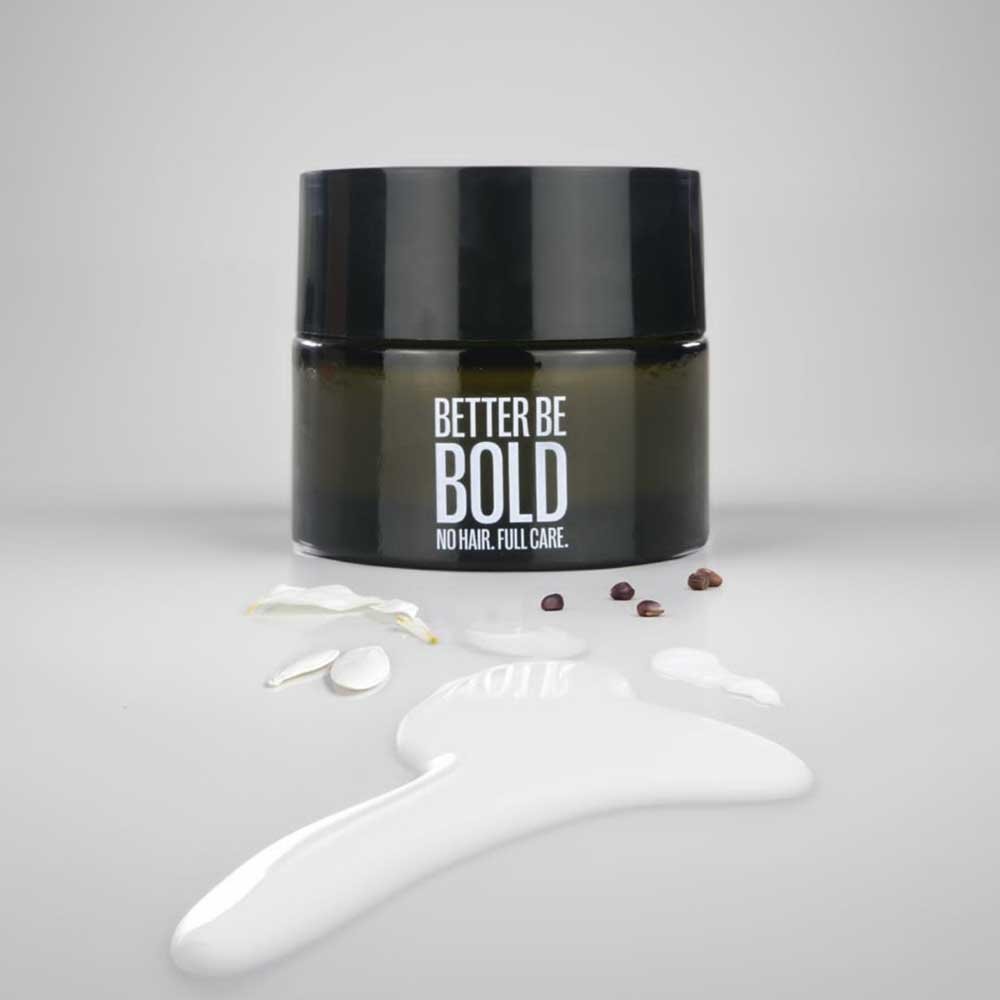 BETTER BE BOLD Kopfhautpflege Mattierende Glatzencreme (0-3mm) mit Anti-Shine-Effekt