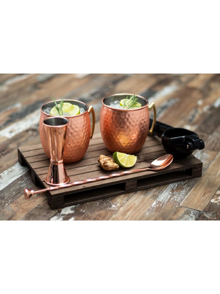 Buddy's Bar Cocktailbecher 4er Set -MOSCOW MULE- in Kupfer, Maße: 9x12x10 cm günstig kaufen onesize