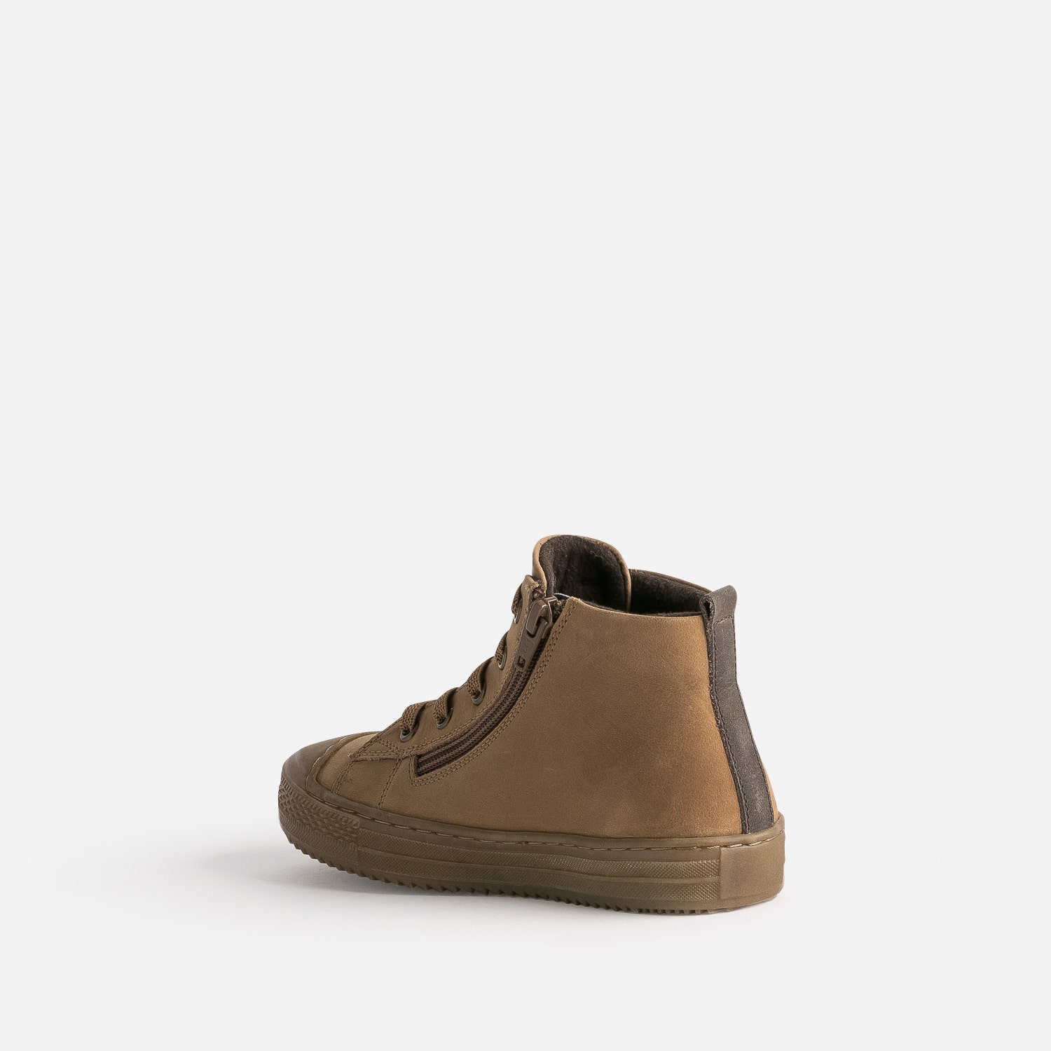 Basket éco-conçue BUGGY camel en cuir