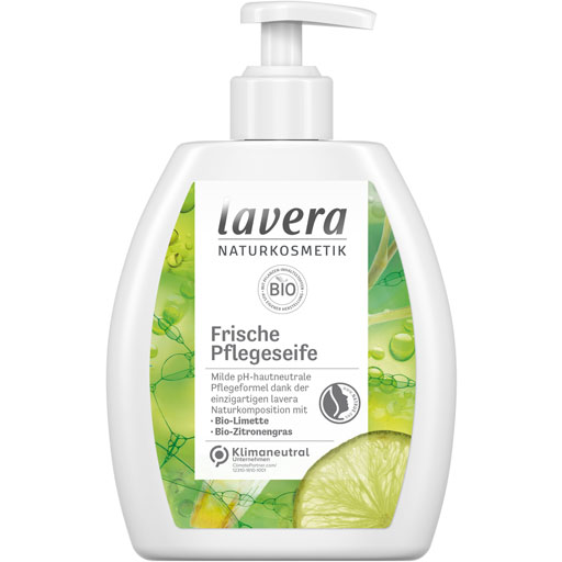 LAVERA Pflegeseife Bio Limette   Bio Zitronengras  250 ml  Seife