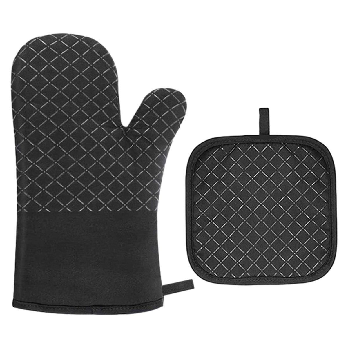 Juoungle Topfhandschuhe Topflappen Handschuh, Ofenhandschuhe Hitzebestaendig Topfhandschuhe