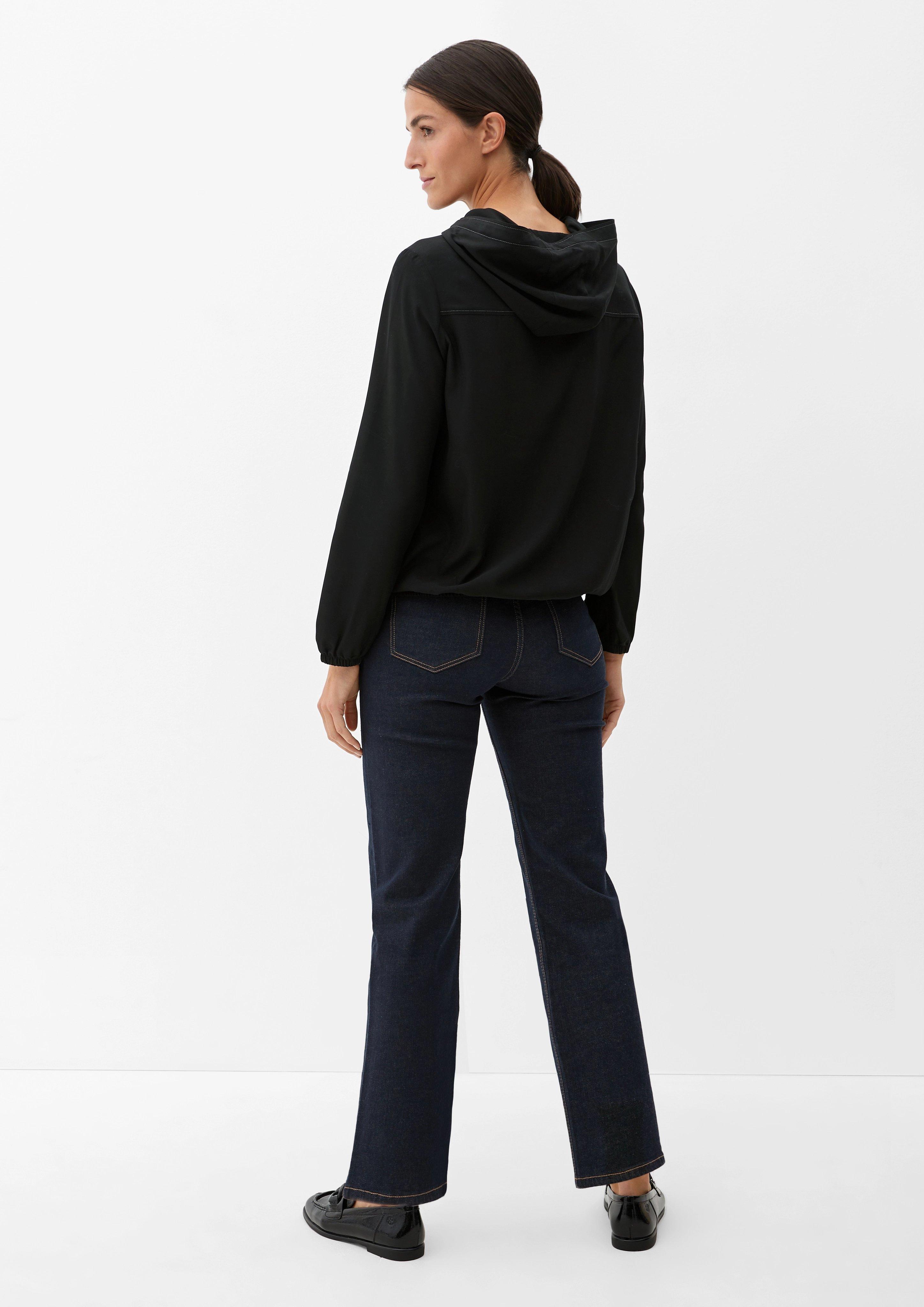 Blusen-Hoodie mit Glitzerdetails  2124828-9999