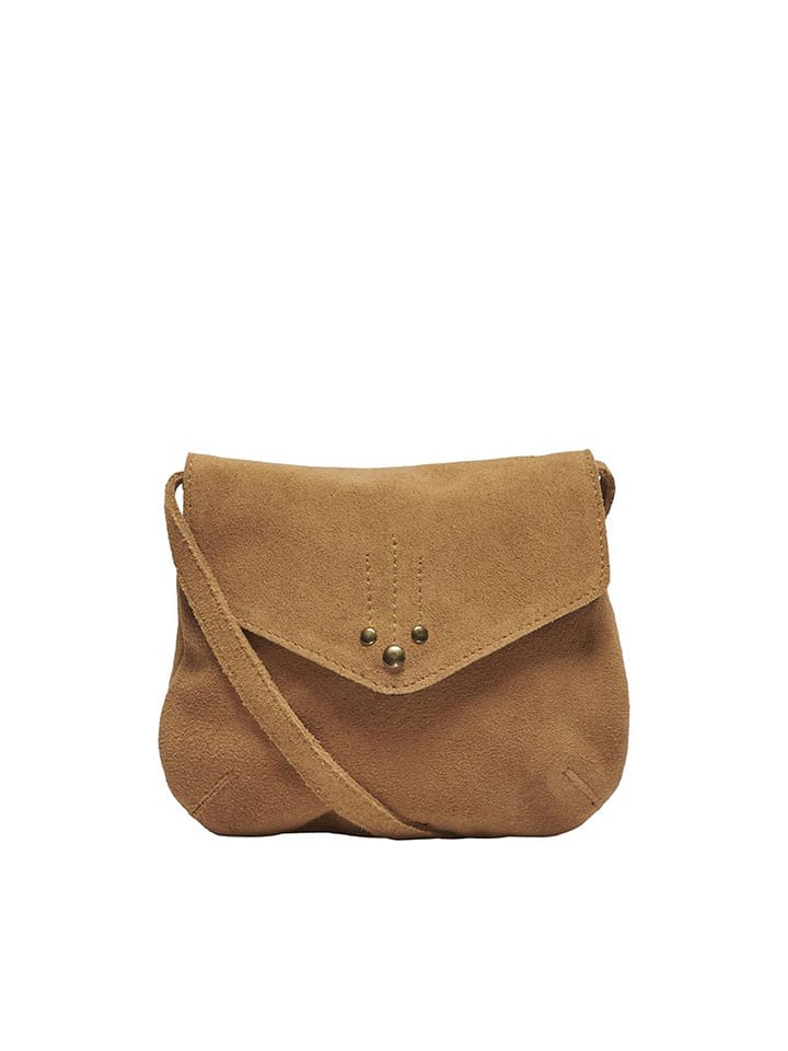 ONLY Leder-Umhängetasche in Hellbraun - (B)18 x (H)16 cm günstig kaufen onesize