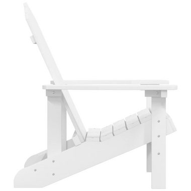 vidaXL Gartenstuhl Adirondack-Gartenstuhl HDPE Weiß (1 St)