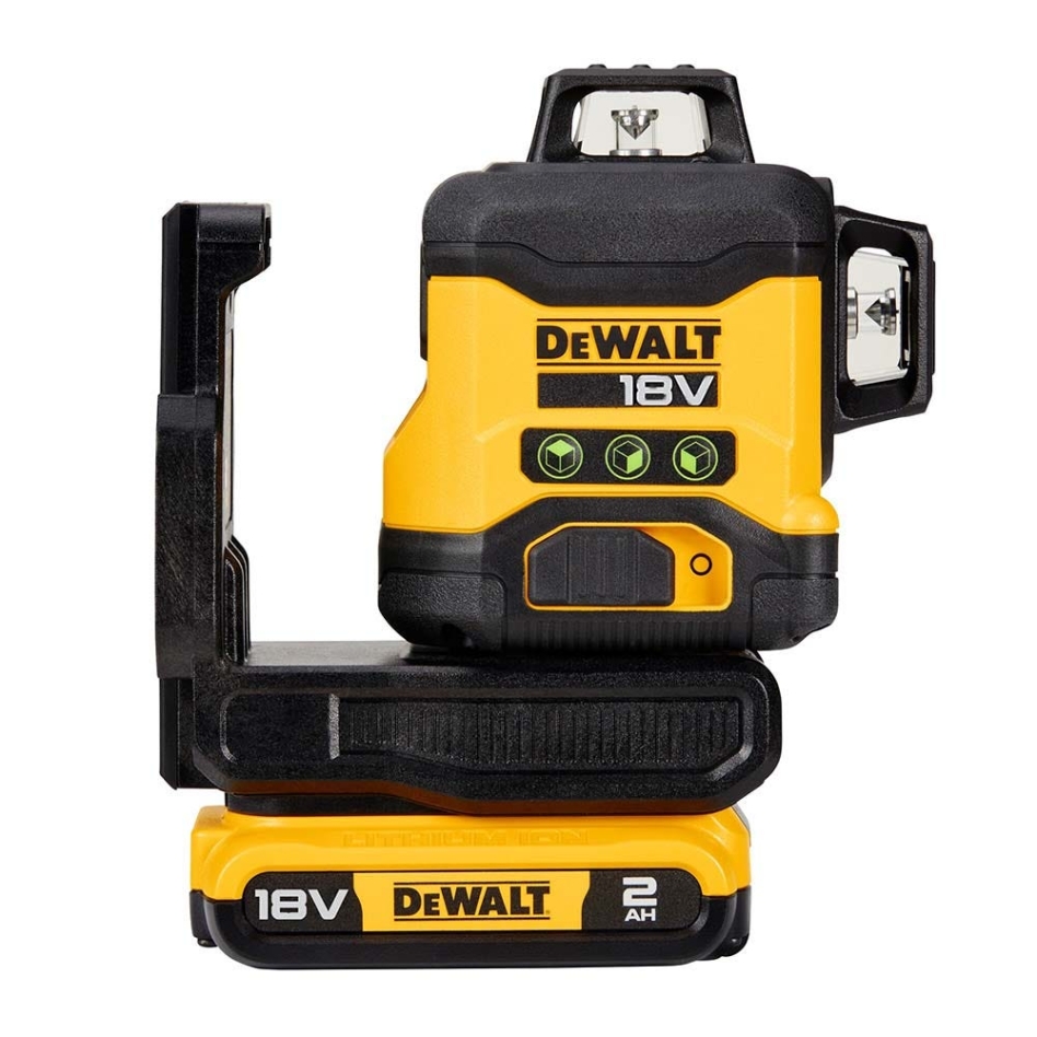 DeWalt DCLE34031D1 -QW Samonivelirajući laserski nivelator s križnim linijama 3x360° zeleni snop 18 V 2,0 Ah Li-Ion