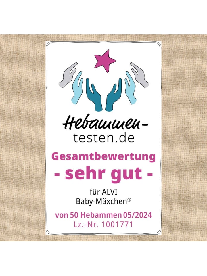 Alvi Schlafsack Baby-Mäxchen 4 Season Mull - Sand-Beige in beige günstig kaufen