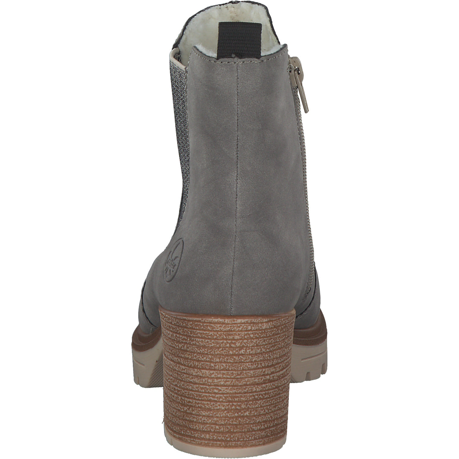 Rieker Y9071, Winterstiefeletten, Damen, Grau (Leinen)