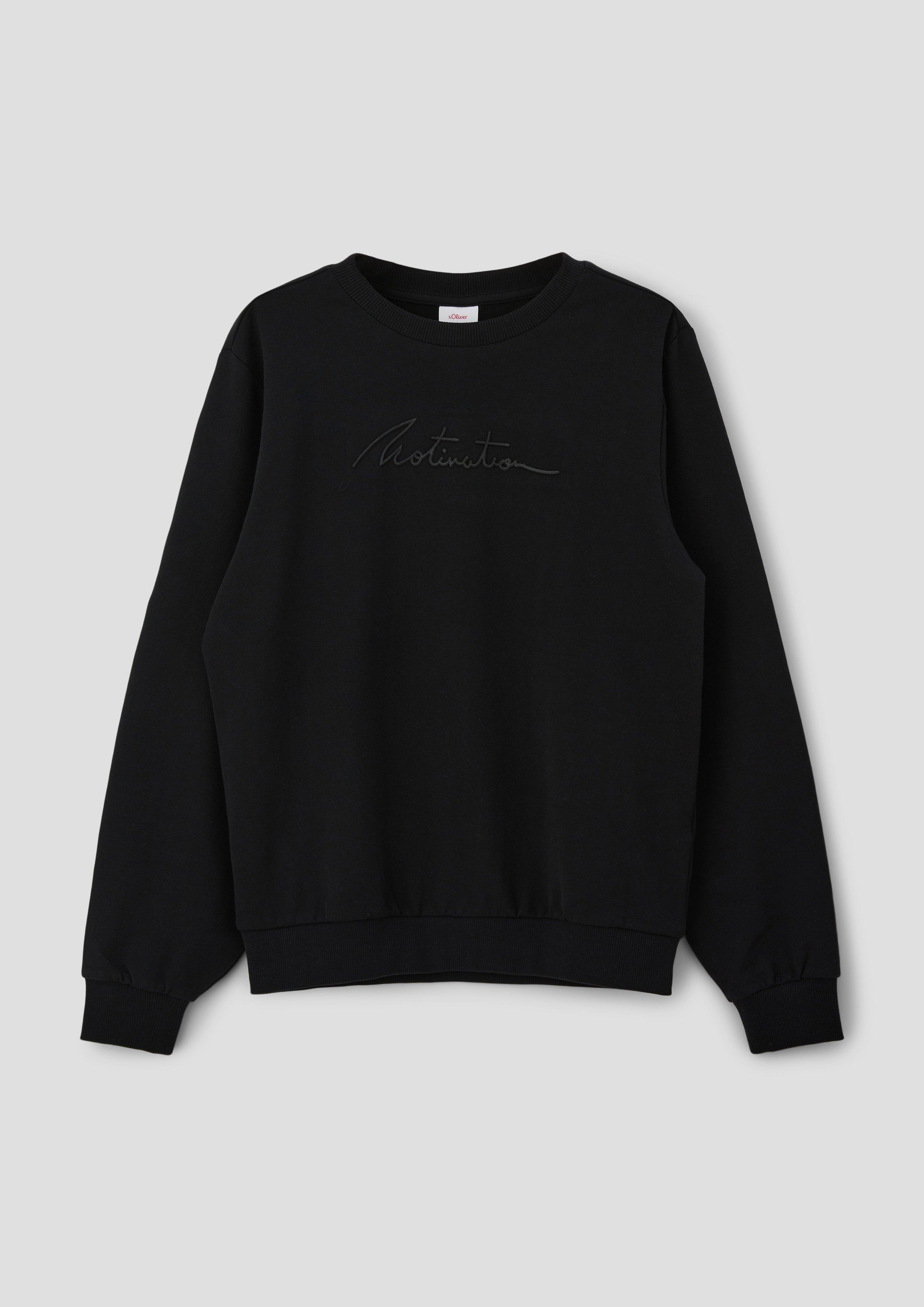 Sweatshirt mit gummiertem Statement-Print   2140100-9999