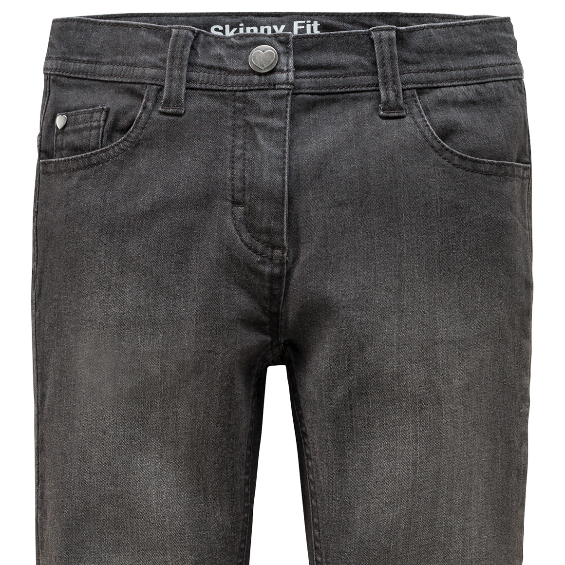 Mädchen Skinny-Jeans mit Used-Waschung