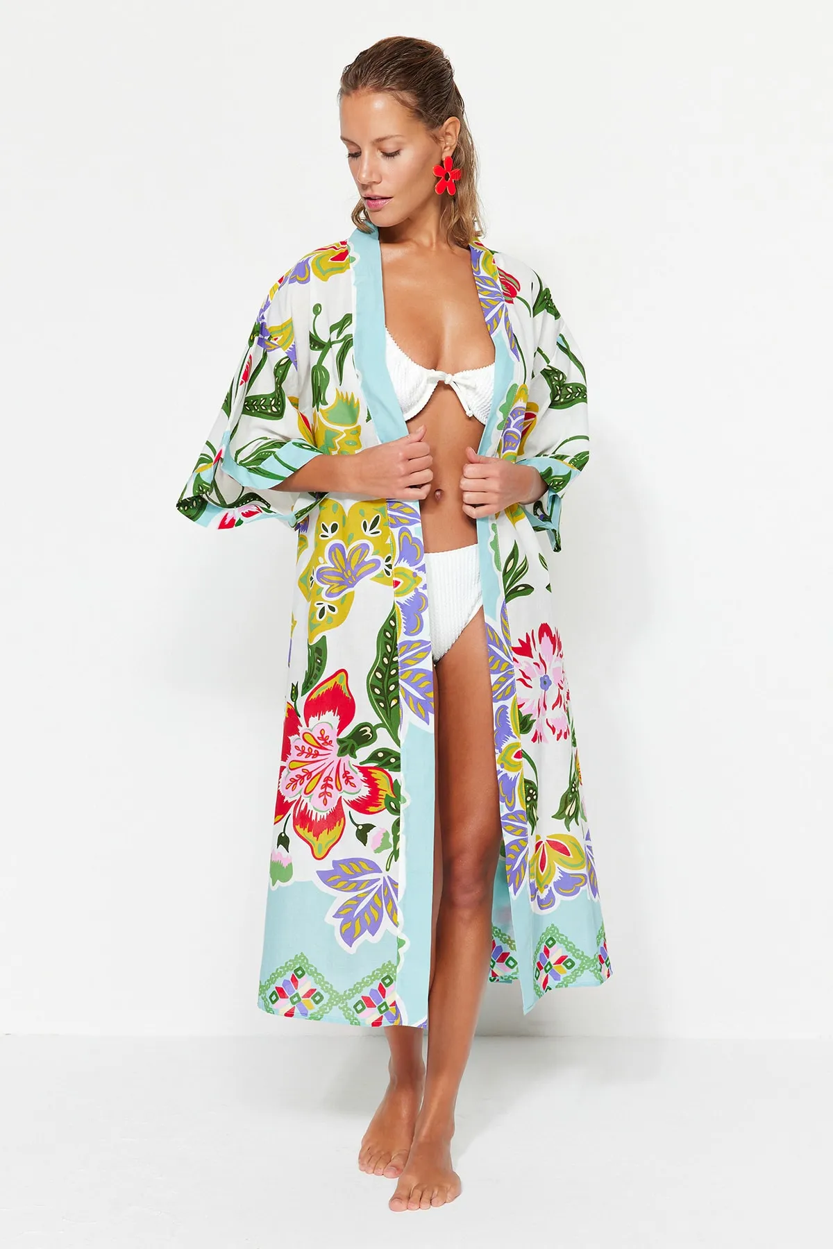Trendyol Collection  Kimono & Kaftan - Gelb - Regular Fit