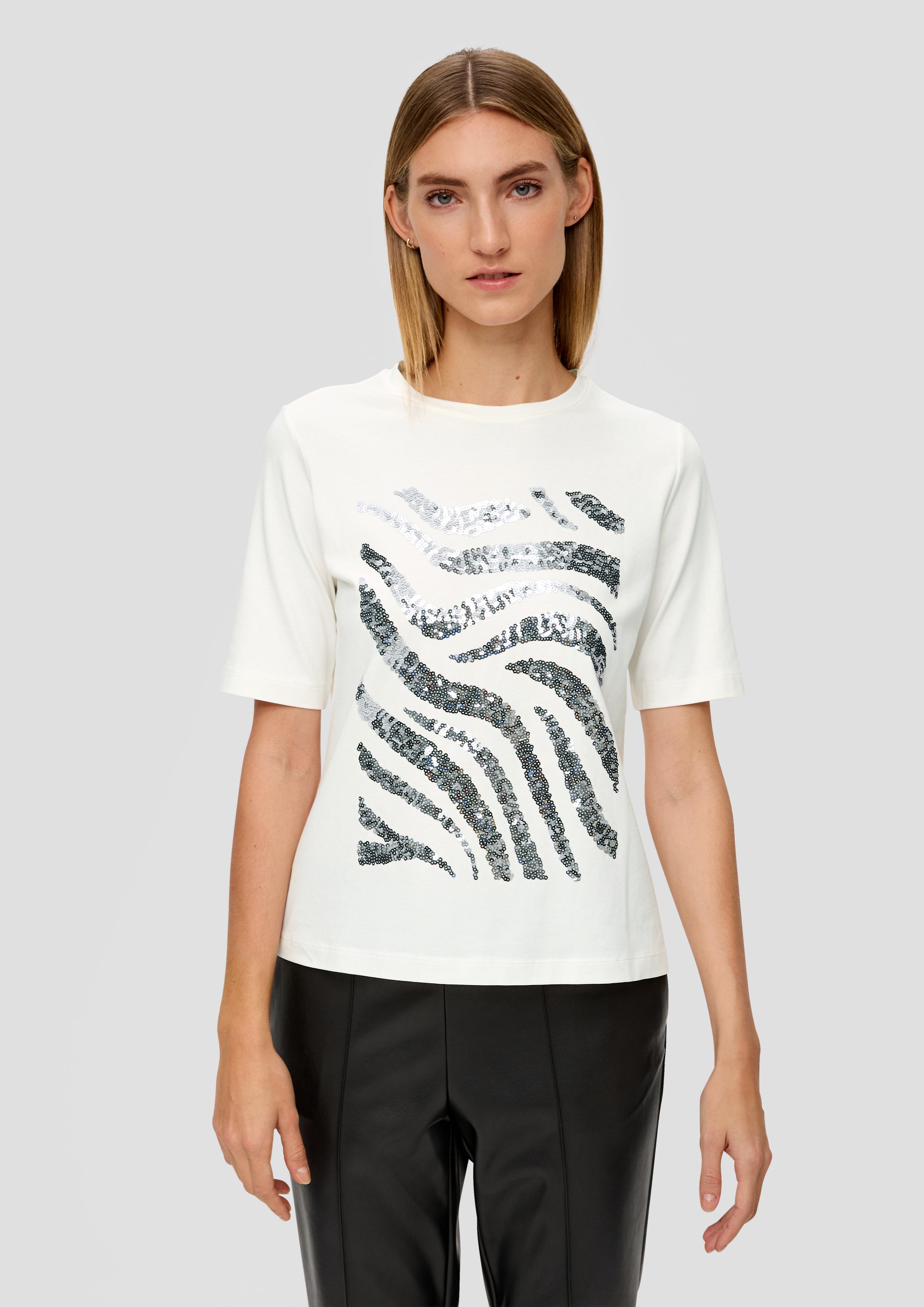 T-Shirt mit Pailletten  2152014-02D5
