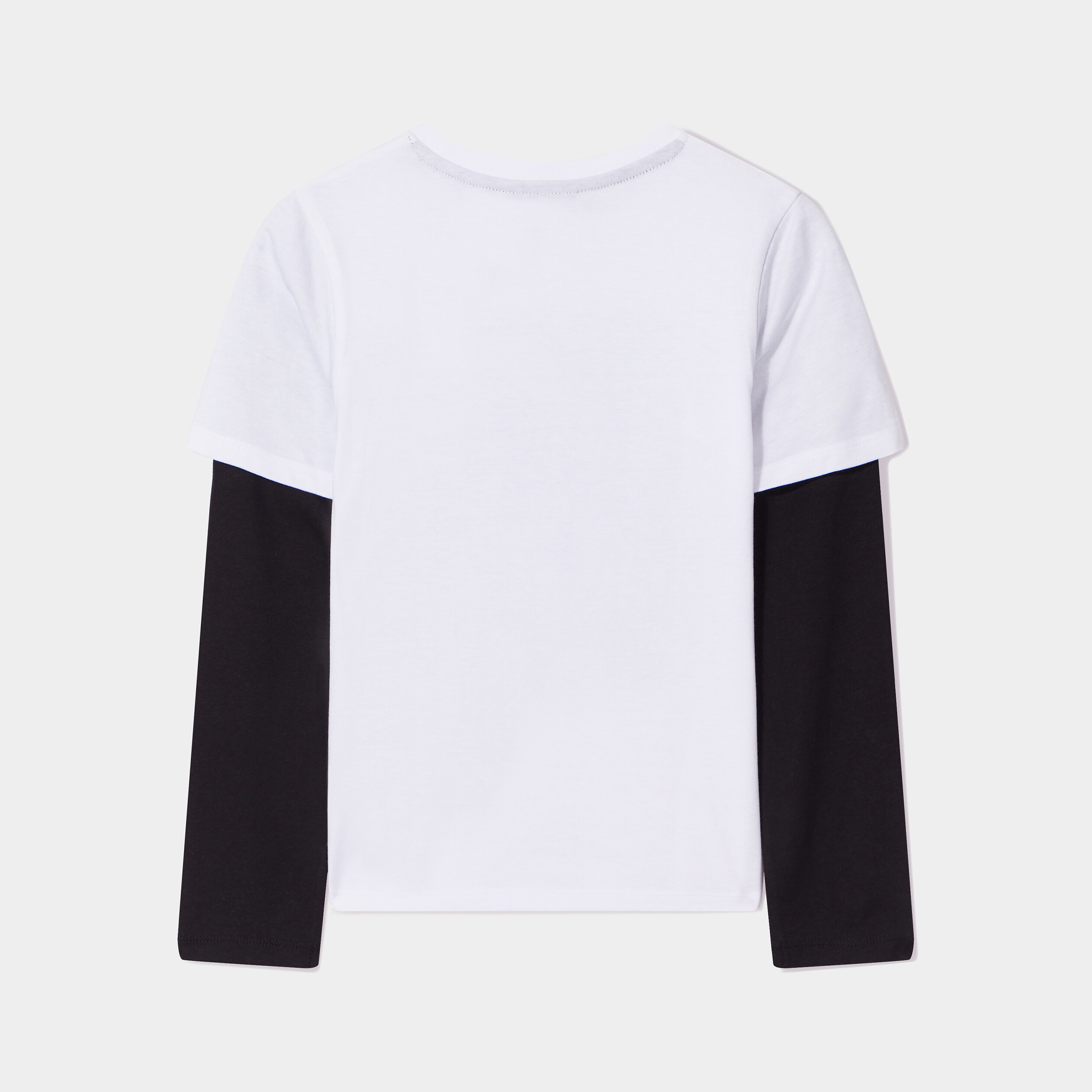 T-shirt manches longues 2-en-1 Sonic blanc garçon | La Halle