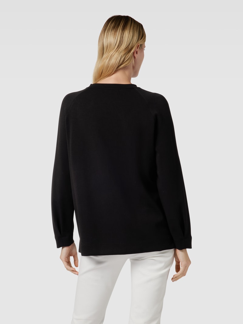 Sweatshirt mit Label-Patch in black