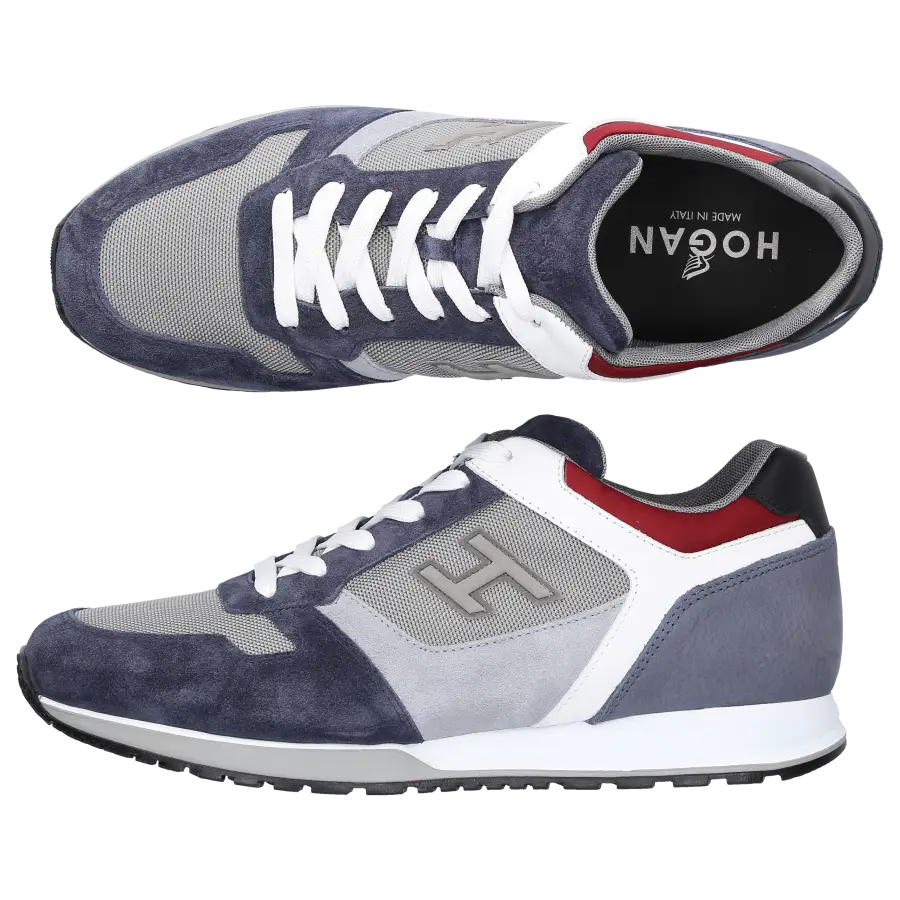 Hogan - Sneaker low H321 Veloursleder - blau