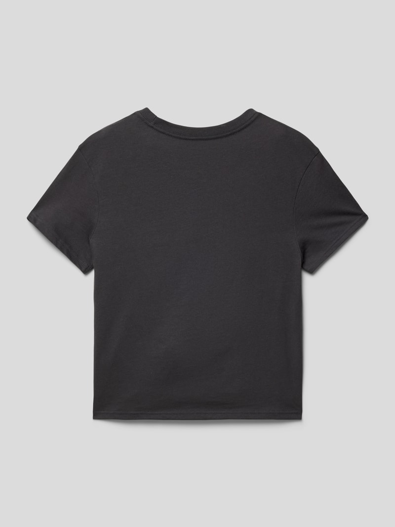 T-Shirt mit Motiv-Print in schwarz