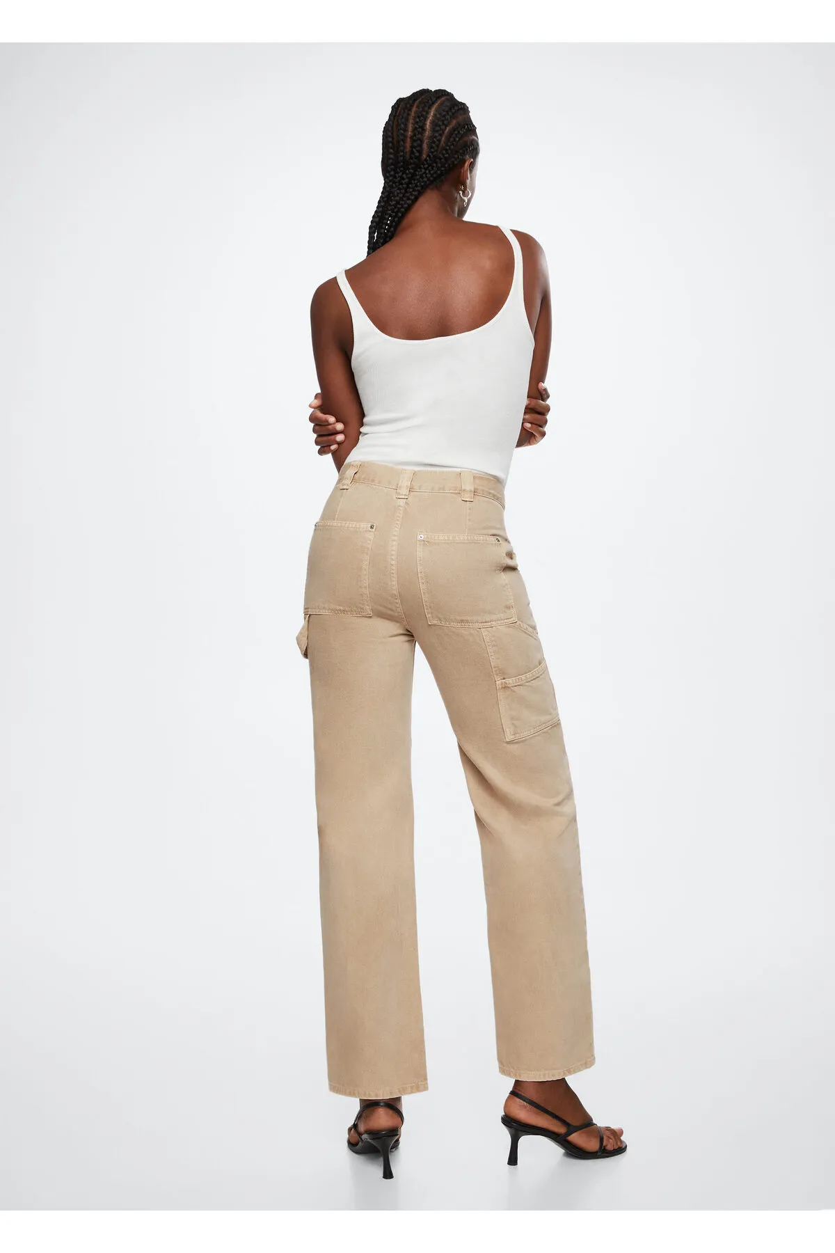 MANGO  Beige Damenjeans 37094399