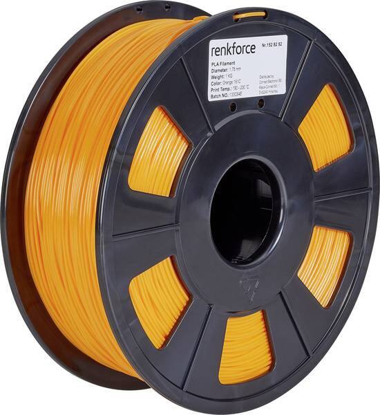 Renkforce RF-4511208 3D-Druckmaterial Polyacticsäure (PLA) Orange 1 kg