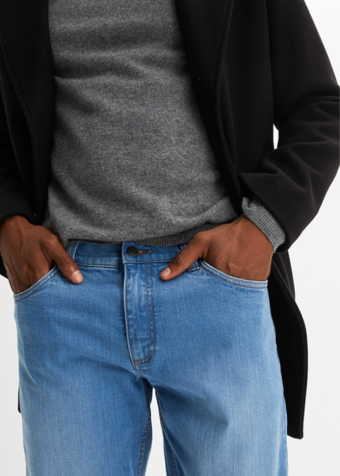 Essential Loose Fit Stretch-Jeans, Straight