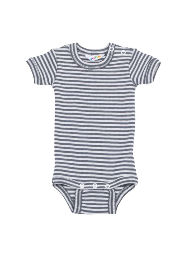 Joha Kurzarmbody aus Merinowolle/Seide in dark grey günstig kaufen