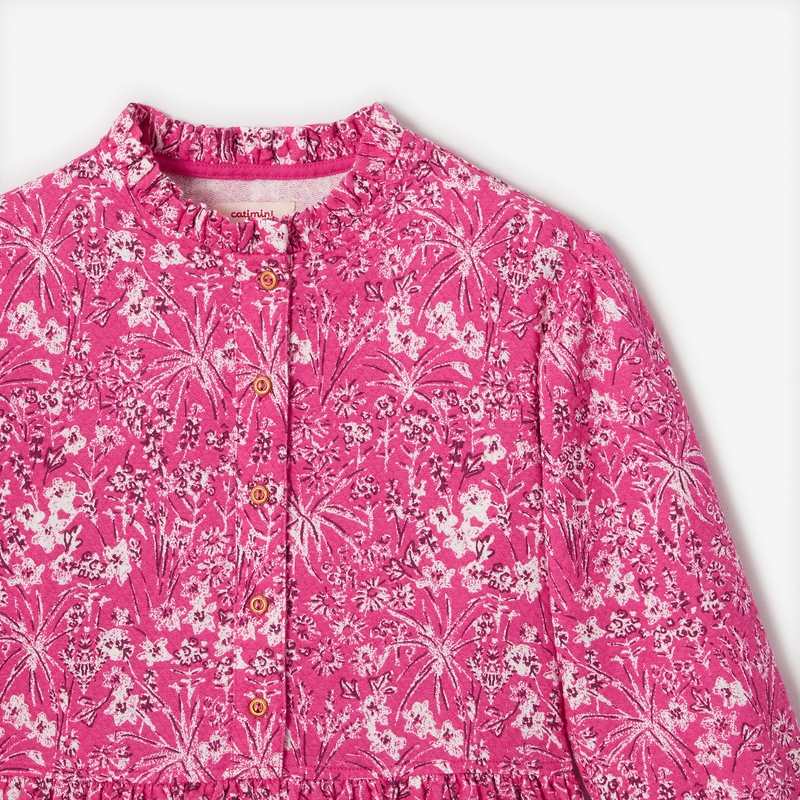 Robe rose tubique à imprimés pour fille Catimini