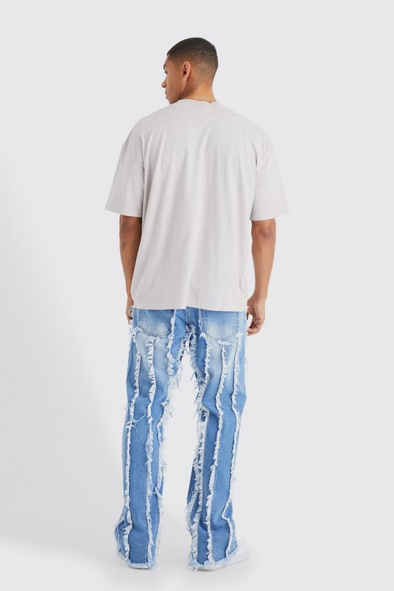 Oversize T-Shirt mit Strass-Print