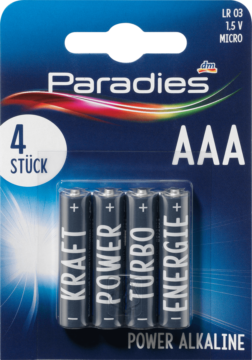 Batterien Power AAA, 4 St