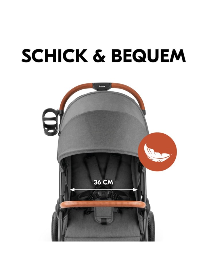 Hauck Buggy & Sportwagen UpTown Black (mit Liegefunktion in grau günstig kaufen onesize