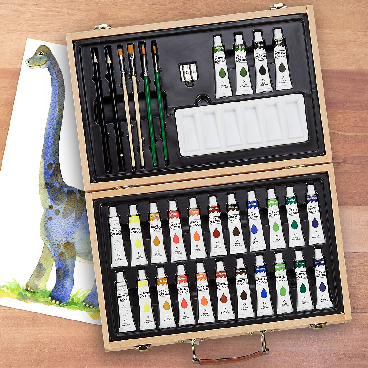 Einsteiger Malkoffer mit Acrylfarben