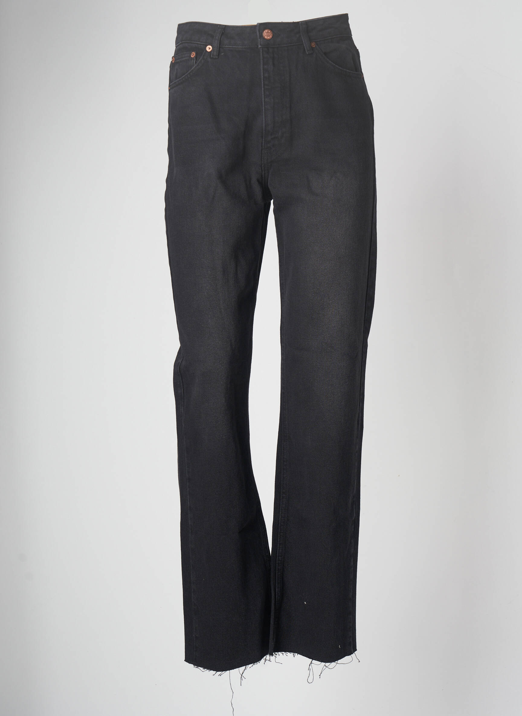 Na Kd Jeans Coupe Droite Femme couleur noir