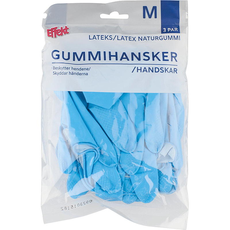 Effekt Gummihanske 3 par M Effekt