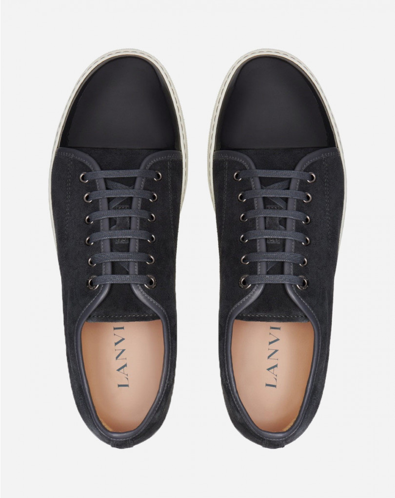 SNEAKERS DBB1 EN SUEDE ET CUIR VERNIS