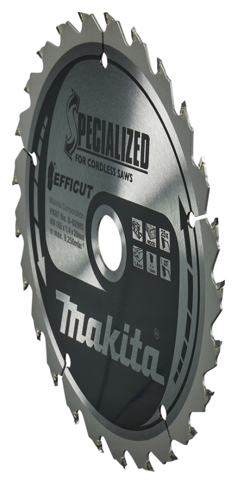 Accessoires Makita B-62985 Lame de scie circulaire spécialisée Makita 165 x 20 x 1,4 mm