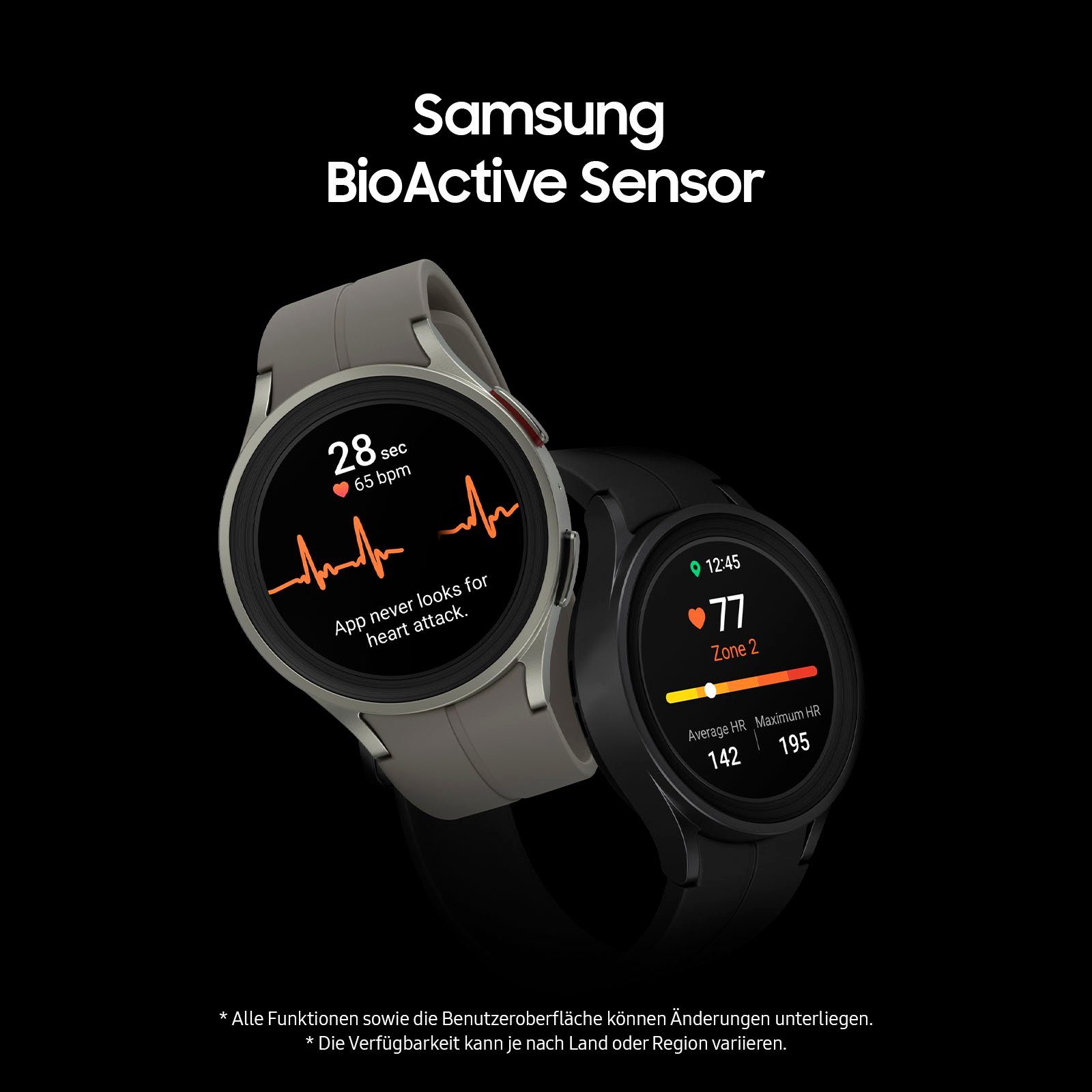 Samsung Galaxy Watch 5 Pro 45mm LTE Smartwatch (3,46 cm/1,4 Zoll, Wear OS by Samsung), Fitness Uhr, Fitness Tracker, Gesundheitsfunktionen