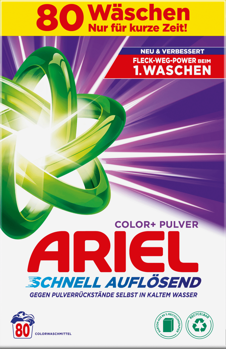 Colorwaschmittel Pulver, 80 Wl
