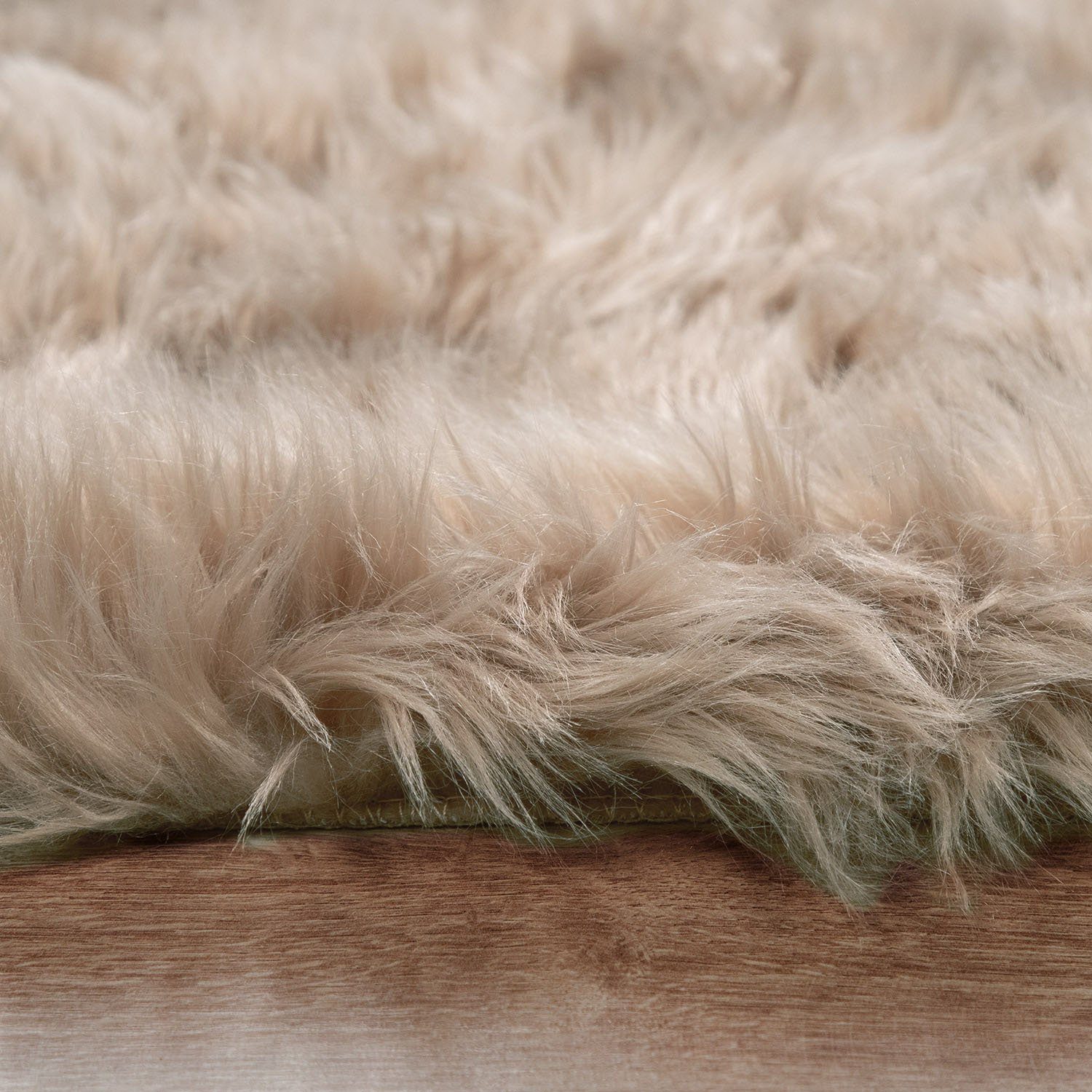 Fellteppich Playa 960, Paco Home, rund, Höhe: 64 mm, Kunstfell, Flokati-Optik, Hochflor, weich und flauschig, Uni-Farben