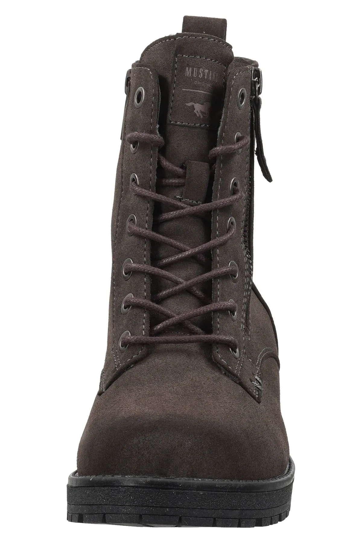 Mustang  Stiefelette - Grau - Blockabsatz