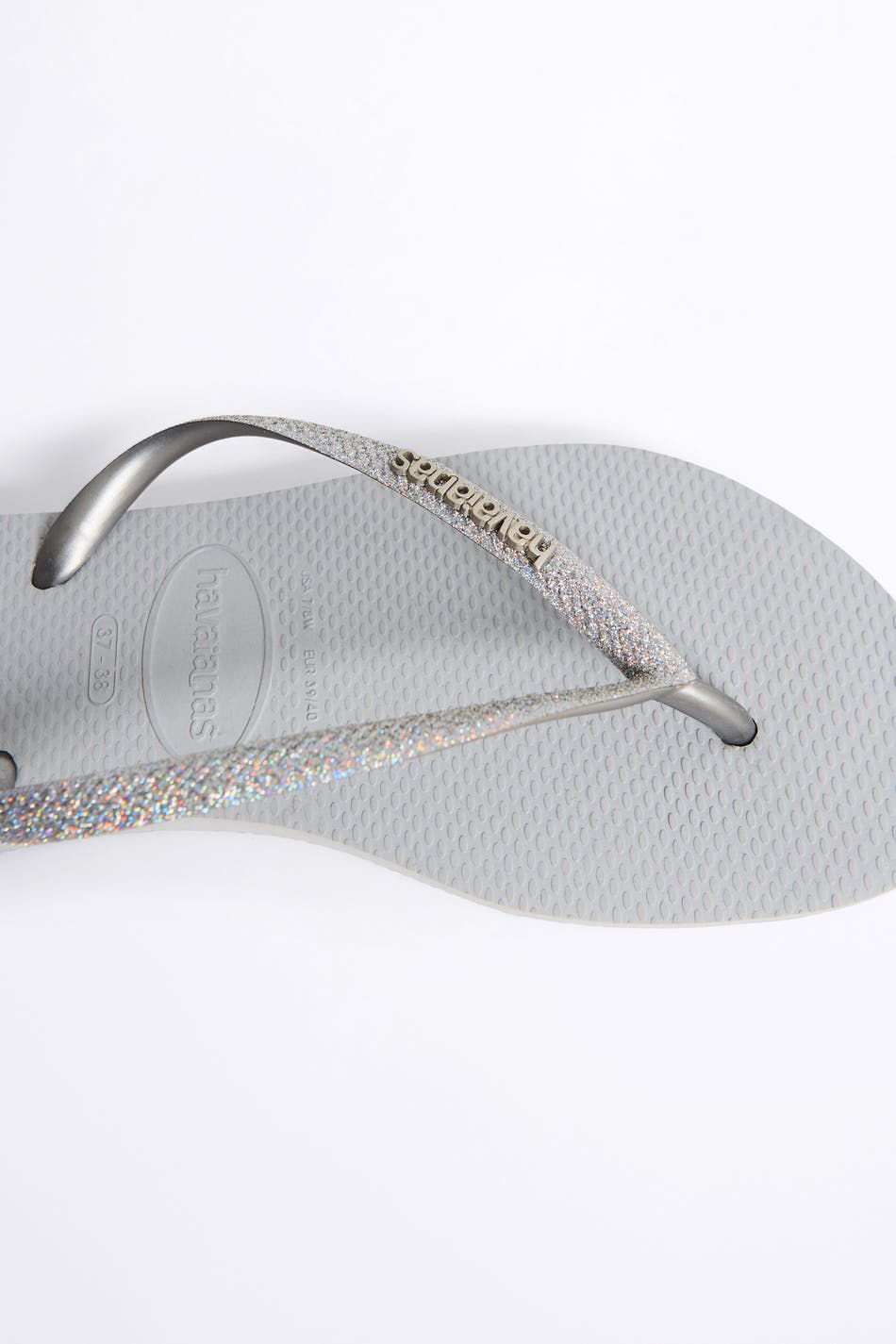 Havaianas glitter flip flops