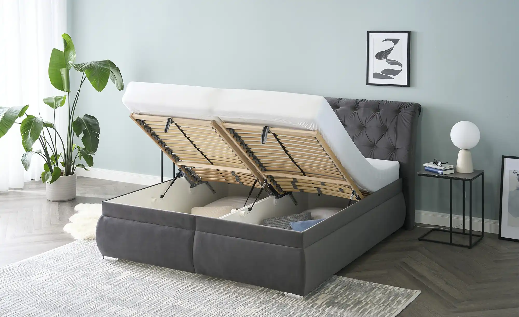 Polsterdoppelbett