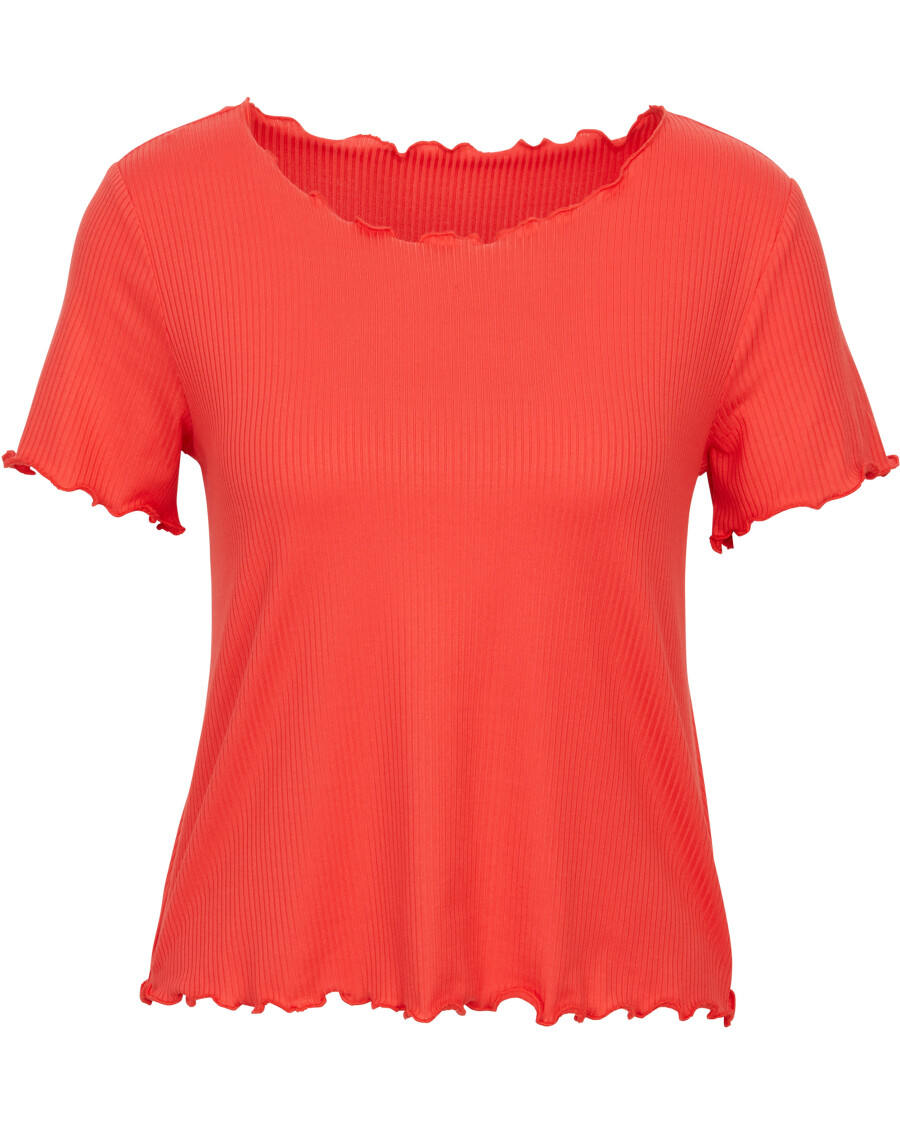 Geripptes T-Shirt