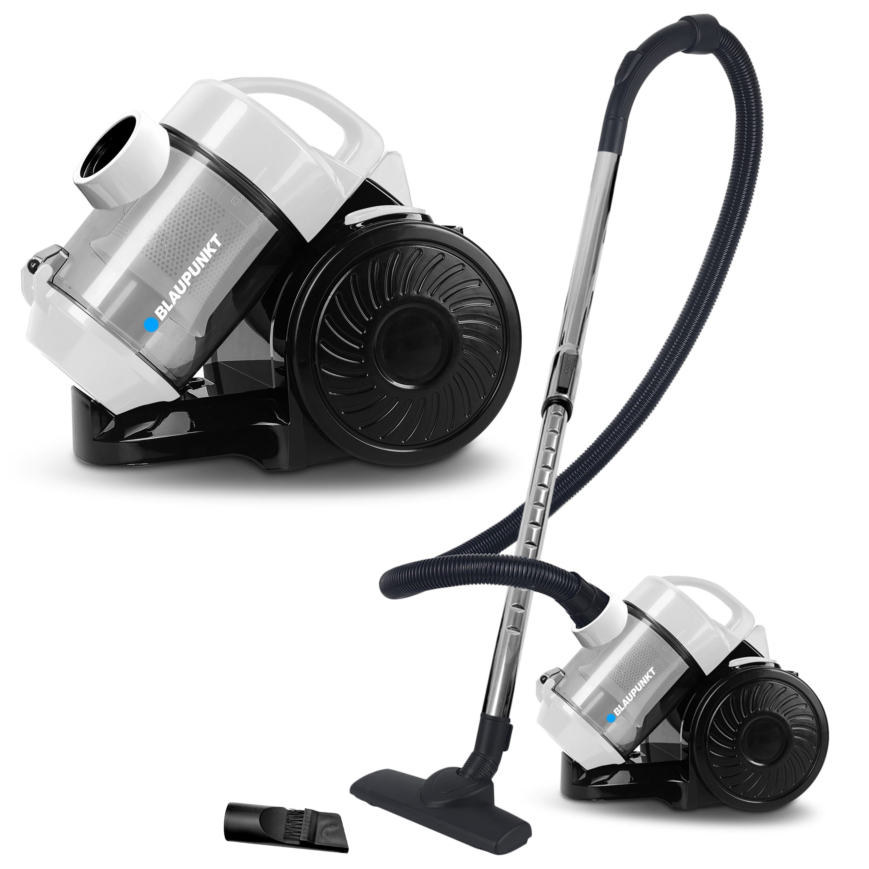 Blaupunkt Zyklon Hybrid Staubsauger MEN789 Zyklon Staubsauger Zyklonstaubsauger extra stark Bodensauger, 800,00 W, beutellos, Beutelloser Sauger, leise, 2 L Fassungsvermögen, Bodenstaubsauger