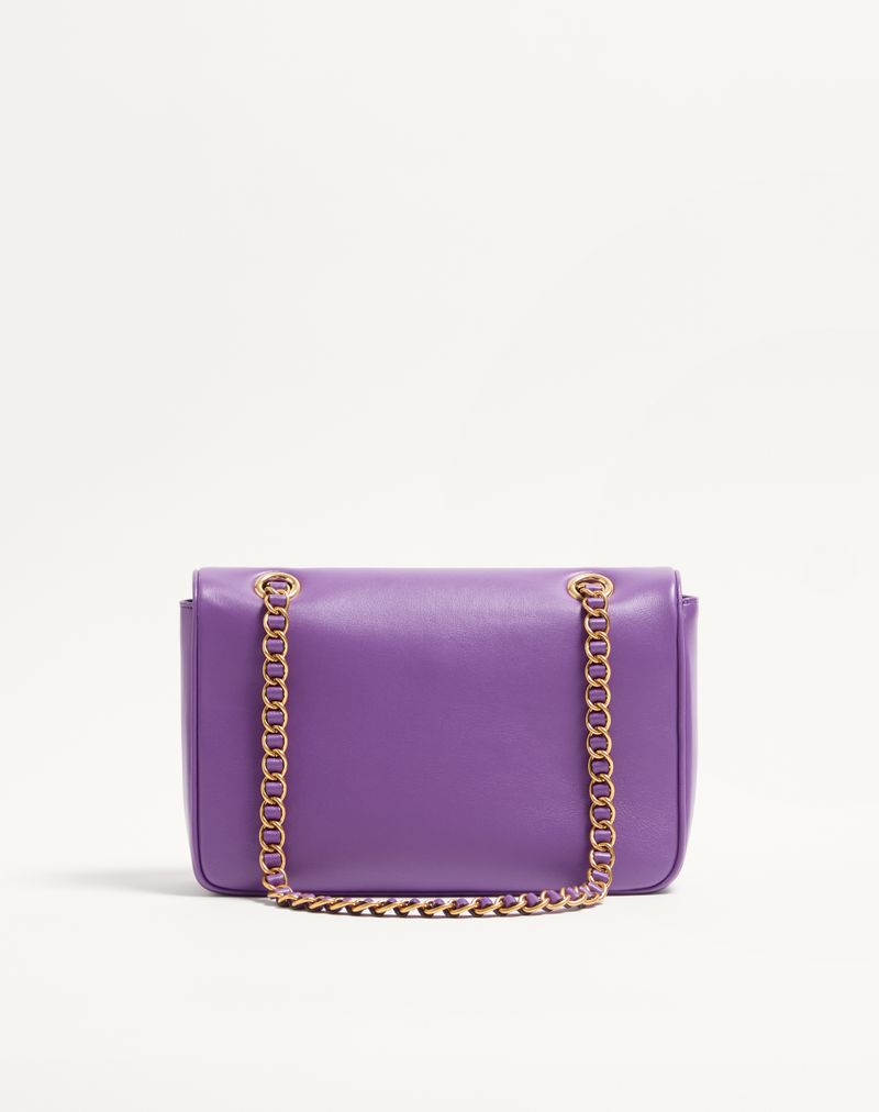 Bolsa Valentino Garavani Djuna com corrente média em couro napa