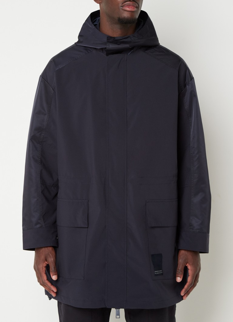 Armani Exchange Parka with flap pockets and detachable hood