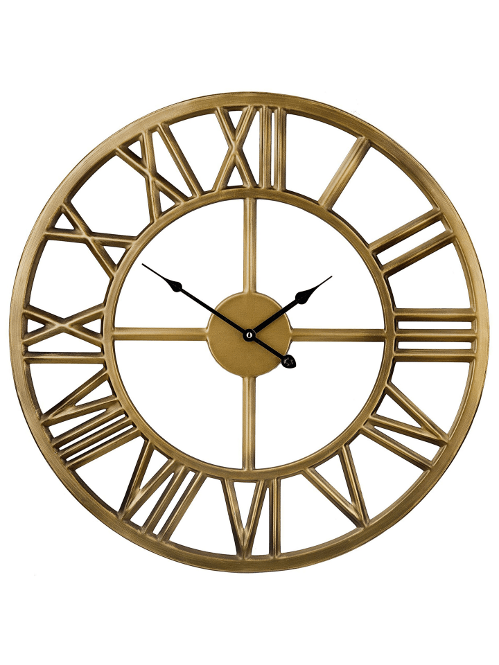 Beliani Wanduhr NOTTWIL in Gold - (W) 61 x (H) 61 x (L) 2 cm günstig kaufen onesize