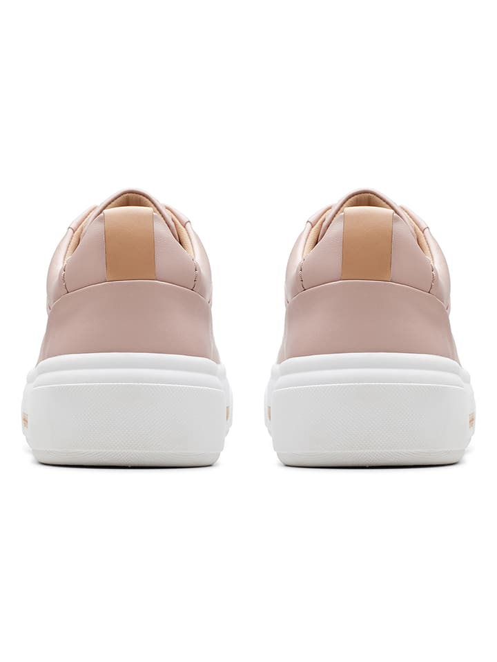 Clarks Leder-Sneakers ''Hollyhock Walk'' in Rosa günstig kaufen